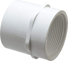 Value Collection - 2-1/2" PVC Plastic Pipe Female Adapter - Schedule 40, Slip x FIPT End Connections - Americas Industrial Supply