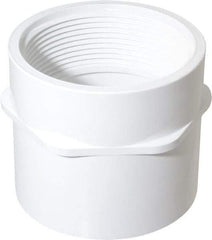 Value Collection - 3" PVC Plastic Pipe Female Adapter - Schedule 40, Slip x FIPT End Connections - Americas Industrial Supply
