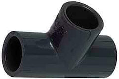 Value Collection - 8" PVC Plastic Pipe Tee - Schedule 80, Slip x Slip x Slip End Connections - Americas Industrial Supply
