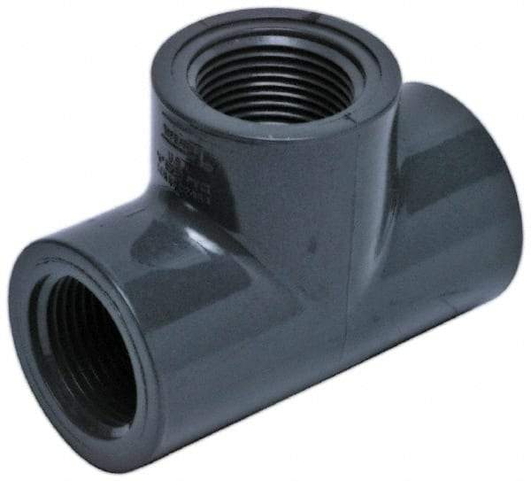 Value Collection - 4" CPVC Plastic Pipe Tee - Schedule 80, FIPT x FIPT x FIPT End Connections - Americas Industrial Supply