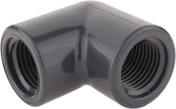 Value Collection - 1/2" PVC Plastic Pipe 90° Elbow - Schedule 80, FIPT x FIPT End Connections - Americas Industrial Supply