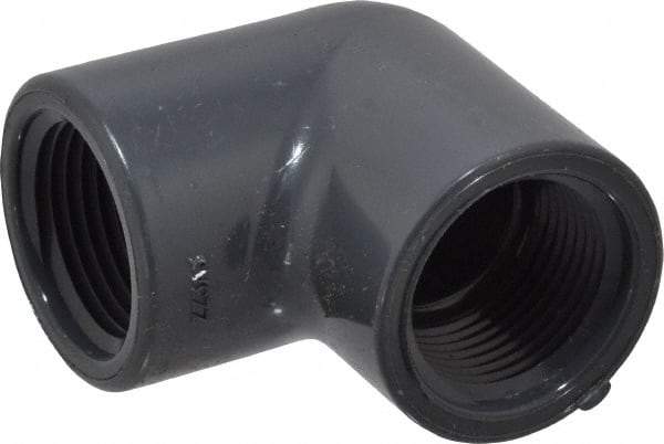 Value Collection - 3/4" PVC Plastic Pipe 90° Elbow - Schedule 80, FIPT x FIPT End Connections - Americas Industrial Supply