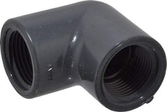 Value Collection - 3/4" PVC Plastic Pipe 90° Elbow - Schedule 80, FIPT x FIPT End Connections - Americas Industrial Supply