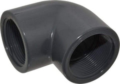 Value Collection - 1-1/2" PVC Plastic Pipe 90° Elbow - Schedule 80, FIPT x FIPT End Connections - Americas Industrial Supply