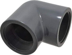 Value Collection - 2" PVC Plastic Pipe 90° Elbow - Schedule 80, FIPT x FIPT End Connections - Americas Industrial Supply