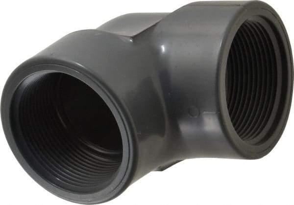 Value Collection - 2-1/2" PVC Plastic Pipe 90° Elbow - Schedule 80, FIPT x FIPT End Connections - Americas Industrial Supply