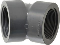Value Collection - 1-1/2" PVC Plastic Pipe 45° Elbow - Schedule 80, FIPT x FIPT End Connections - Americas Industrial Supply