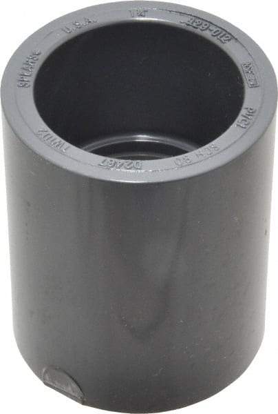 Value Collection - 1-1/4" PVC Plastic Pipe Coupling - Schedule 80, Slip x Slip End Connections - Americas Industrial Supply