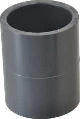 Value Collection - 1-1/2" PVC Plastic Pipe Coupling - Schedule 80, Slip x Slip End Connections - Americas Industrial Supply