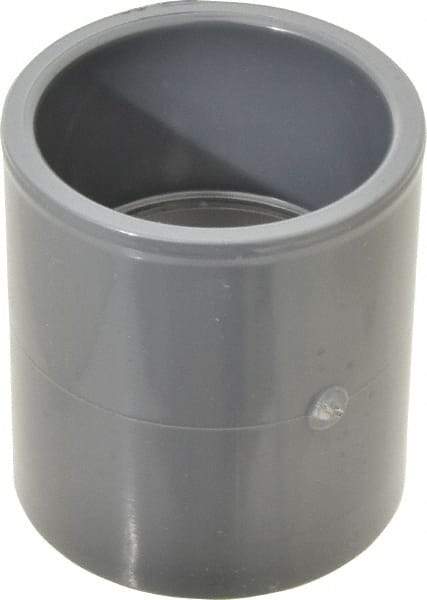 Value Collection - 2" PVC Plastic Pipe Coupling - Schedule 80, Slip x Slip End Connections - Americas Industrial Supply