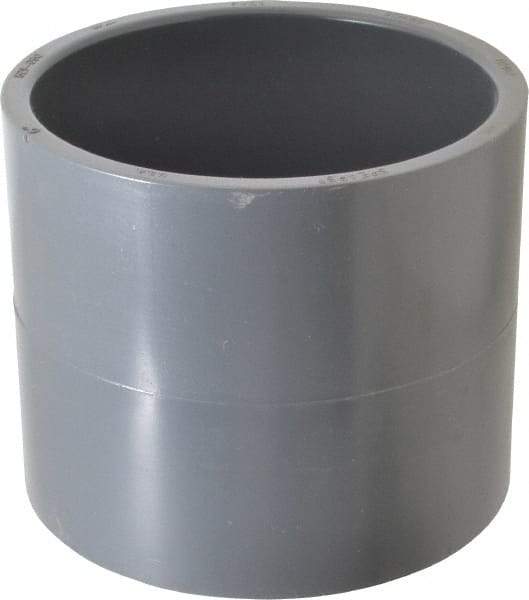 Value Collection - 6" PVC Plastic Pipe Coupling - Schedule 80, Slip x Slip End Connections - Americas Industrial Supply
