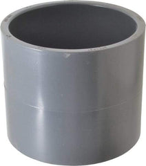 Value Collection - 6" PVC Plastic Pipe Coupling - Schedule 80, Slip x Slip End Connections - Americas Industrial Supply