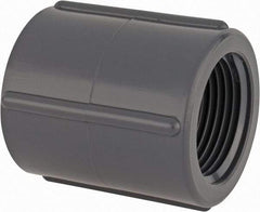 Value Collection - 1" PVC Plastic Pipe Coupling - Schedule 80, FIPT x FIPT End Connections - Americas Industrial Supply