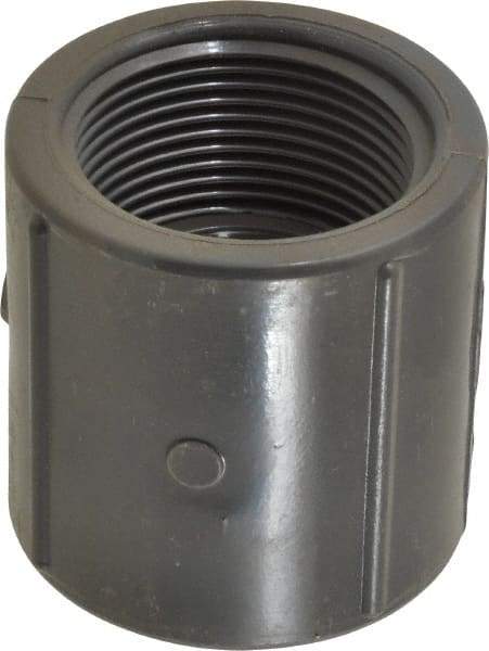 Value Collection - 1-1/4" PVC Plastic Pipe Coupling - Schedule 80, FIPT x FIPT End Connections - Americas Industrial Supply