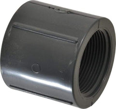 Value Collection - 1-1/2" PVC Plastic Pipe Coupling - Schedule 80, FIPT x FIPT End Connections - Americas Industrial Supply