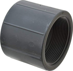 Value Collection - 3" PVC Plastic Pipe Coupling - Schedule 80, FIPT x FIPT End Connections - Americas Industrial Supply
