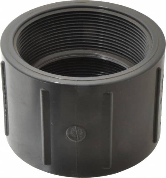 Value Collection - 4" PVC Plastic Pipe Coupling - Schedule 80, FIPT x FIPT End Connections - Americas Industrial Supply