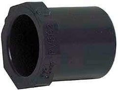 Value Collection - 8 x 4" PVC Plastic Pipe Bushing - Schedule 40, Spig x Slip End Connections - Americas Industrial Supply