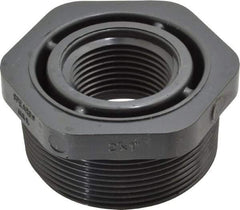 Value Collection - 2 x 1" PVC Plastic Pipe Bushing - Schedule 80, MIPT x FIPT End Connections - Americas Industrial Supply