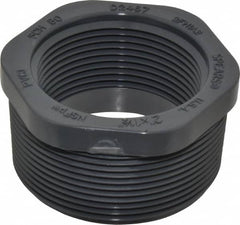 Value Collection - 2 x 1-1/2" PVC Plastic Pipe Bushing - Schedule 80, MIPT x FIPT End Connections - Americas Industrial Supply