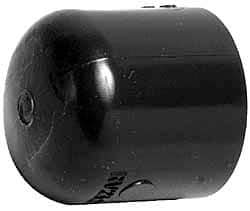 Value Collection - 2-1/2" PVC Plastic Pipe End Cap - Schedule 80, Slip End Connections - Americas Industrial Supply