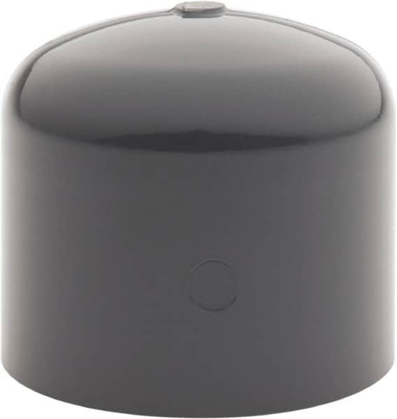 Value Collection - 1-1/4" PVC Plastic Pipe End Cap - Schedule 80, Slip End Connections - Americas Industrial Supply