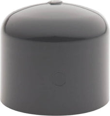Value Collection - 1-1/4" PVC Plastic Pipe End Cap - Schedule 80, Slip End Connections - Americas Industrial Supply