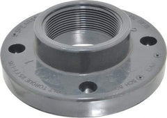 Value Collection - 3" PVC Plastic Pipe Flange (One Piece) - Schedule 80, FIPT End Connections - Americas Industrial Supply