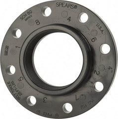 Value Collection - 4" PVC Plastic Pipe Flange (One Piece) - Schedule 80, FIPT End Connections - Americas Industrial Supply