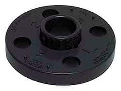 Value Collection - 1-1/4" CPVC Plastic Pipe Flange (Two Piece) - Schedule 80, Spig End Connections - Americas Industrial Supply