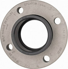 Value Collection - 3" PVC Plastic Pipe Flange (Two Piece) - Schedule 80, Slip End Connections - Americas Industrial Supply