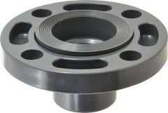 Value Collection - 2" PVC Plastic Pipe Flange (Two Piece) - Schedule 80, Spig End Connections - Americas Industrial Supply