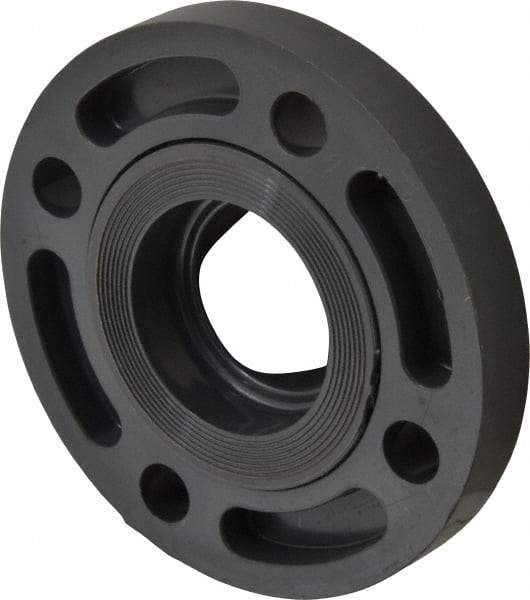 Value Collection - 2-1/2" PVC Plastic Pipe Flange (Two Piece) - Schedule 80, Spig End Connections - Americas Industrial Supply