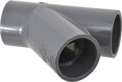 Value Collection - 2" PVC Plastic Pipe Wye - Schedule 80, Slip End Connections - Americas Industrial Supply
