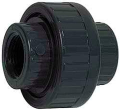 Value Collection - 4" CPVC Plastic Pipe Union with EPDM O-Ring - Schedule 80, FIPT x FIPT End Connections - Americas Industrial Supply