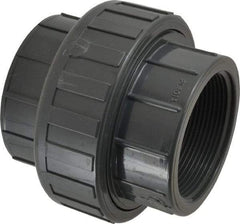 Value Collection - 3" PVC Plastic Pipe Union with EPDM O-Ring - Schedule 80, FIPT x FIPT End Connections - Americas Industrial Supply