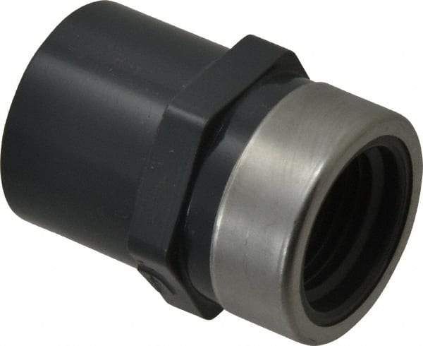Value Collection - 1/2" PVC Plastic Pipe Reinforced Female Adapter - Slip x SR FIPT End Connections - Americas Industrial Supply