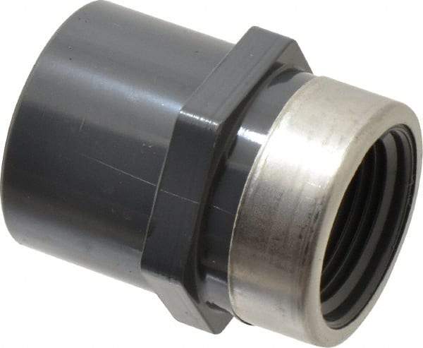 Value Collection - 3/4" PVC Plastic Pipe Reinforced Female Adapter - Slip x SR FIPT End Connections - Americas Industrial Supply