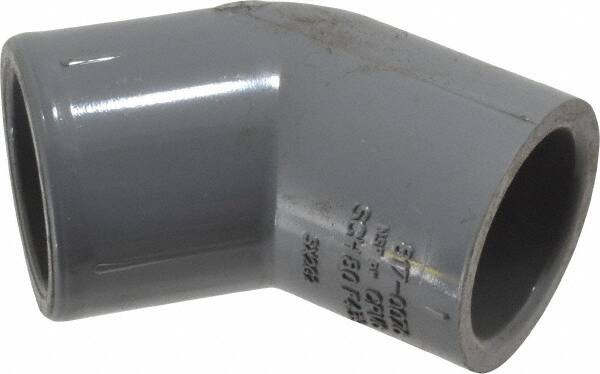 Value Collection - 3/4" CPVC Plastic Pipe 45° Elbow - Schedule 80, Slip x Slip End Connections - Americas Industrial Supply