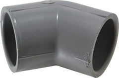 Value Collection - 1-1/4" CPVC Plastic Pipe 45° Elbow - Schedule 80, Slip x Slip End Connections - Americas Industrial Supply
