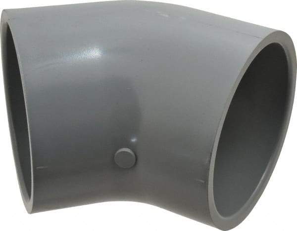 Value Collection - 4" CPVC Plastic Pipe 45° Elbow - Schedule 80, Slip x Slip End Connections - Americas Industrial Supply