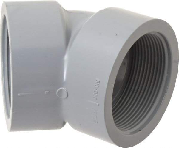 Value Collection - 2" CPVC Plastic Pipe 45° Elbow - Schedule 80, FIPT x FIPT End Connections - Americas Industrial Supply