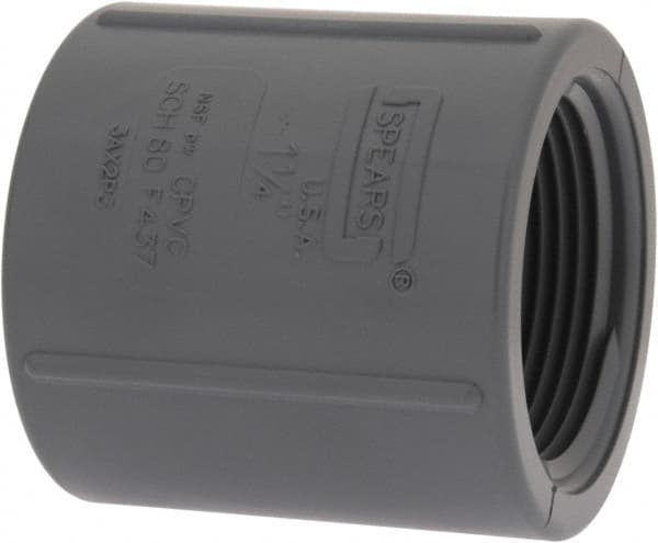 Value Collection - 1-1/4" CPVC Plastic Pipe Coupling - Schedule 80, FIPT x FIPT End Connections - Americas Industrial Supply