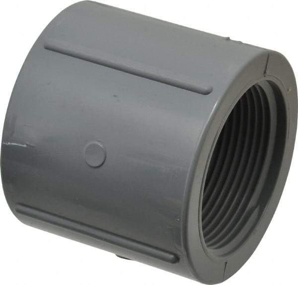 Value Collection - 1-1/2" CPVC Plastic Pipe Coupling - Schedule 80, FIPT x FIPT End Connections - Americas Industrial Supply