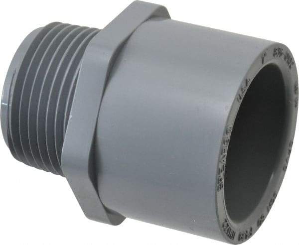 Value Collection - 1" CPVC Plastic Pipe Male Adapter - Schedule 80, MIPT x Slip End Connections - Americas Industrial Supply
