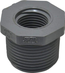 Value Collection - 1 x 1/2" CPVC Plastic Pipe Bushing - Schedule 80, MIPT x FIPT End Connections - Americas Industrial Supply