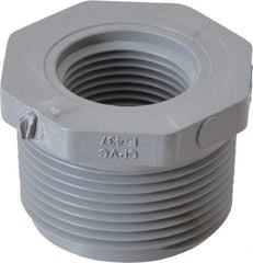 Value Collection - 1-1/4 x 3/4" CPVC Plastic Pipe Bushing - Schedule 80, MIPT x FIPT End Connections - Americas Industrial Supply