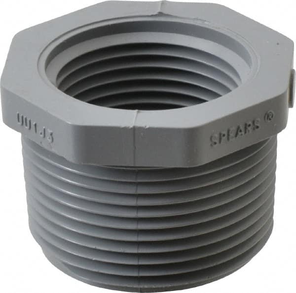 Value Collection - 1-1/4 x 1" CPVC Plastic Pipe Bushing - Schedule 80, MIPT x FIPT End Connections - Americas Industrial Supply