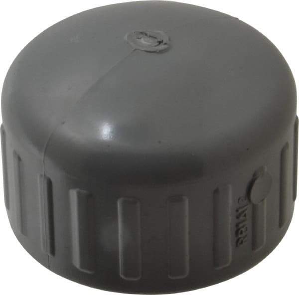 Value Collection - 1-1/4" CPVC Plastic Pipe End Cap - Schedule 80, FIPT End Connections - Americas Industrial Supply
