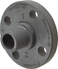 Value Collection - 1" CPVC Plastic Pipe Flange (Two Piece) - Schedule 80, Spig End Connections - Americas Industrial Supply